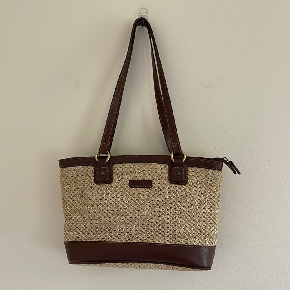 STRADA Brown/Tan Shoulder Purse!